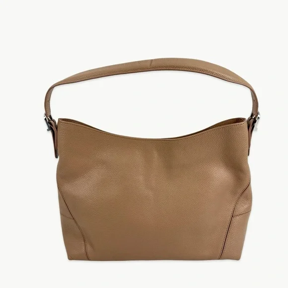 Aspinal of London Pebble Leather Hobo Shoulder Bag | Soft Taupe | Discontinued - Picture 9 of 16